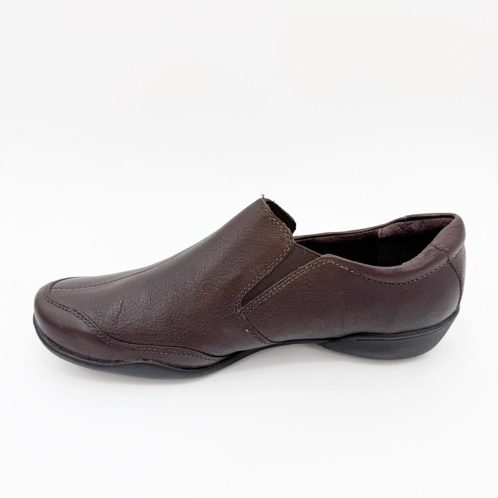 Taos Encore Brown Leather Slip On Comfort Shoes Womens 8.5 Casual Walking Travel - Picture 9 of 14
